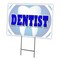 Signmission Dentist Yard Sign & Stake outdoor plastic coroplast window, C-2436 Dentist C-2436 Dentist - alternate 1